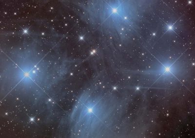 M45 Pleiades by D. Schwartzenberg, 12.5" Newtonian, QSI683