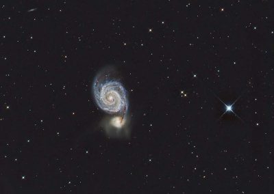 M51 Whirlpool Galaxy by M. Miller, 12.5" Imaging Dall Kirkham, Apogee U16M