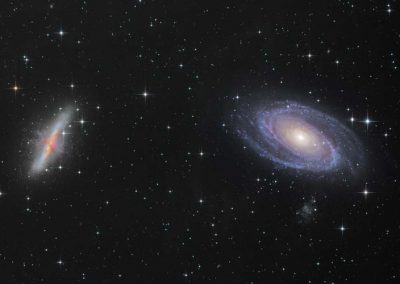 M81 and M81 Galaxies by S. Johnson, 12.5" Newtonian
